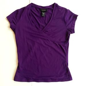 Express Purple Nylon Top, Size Small
